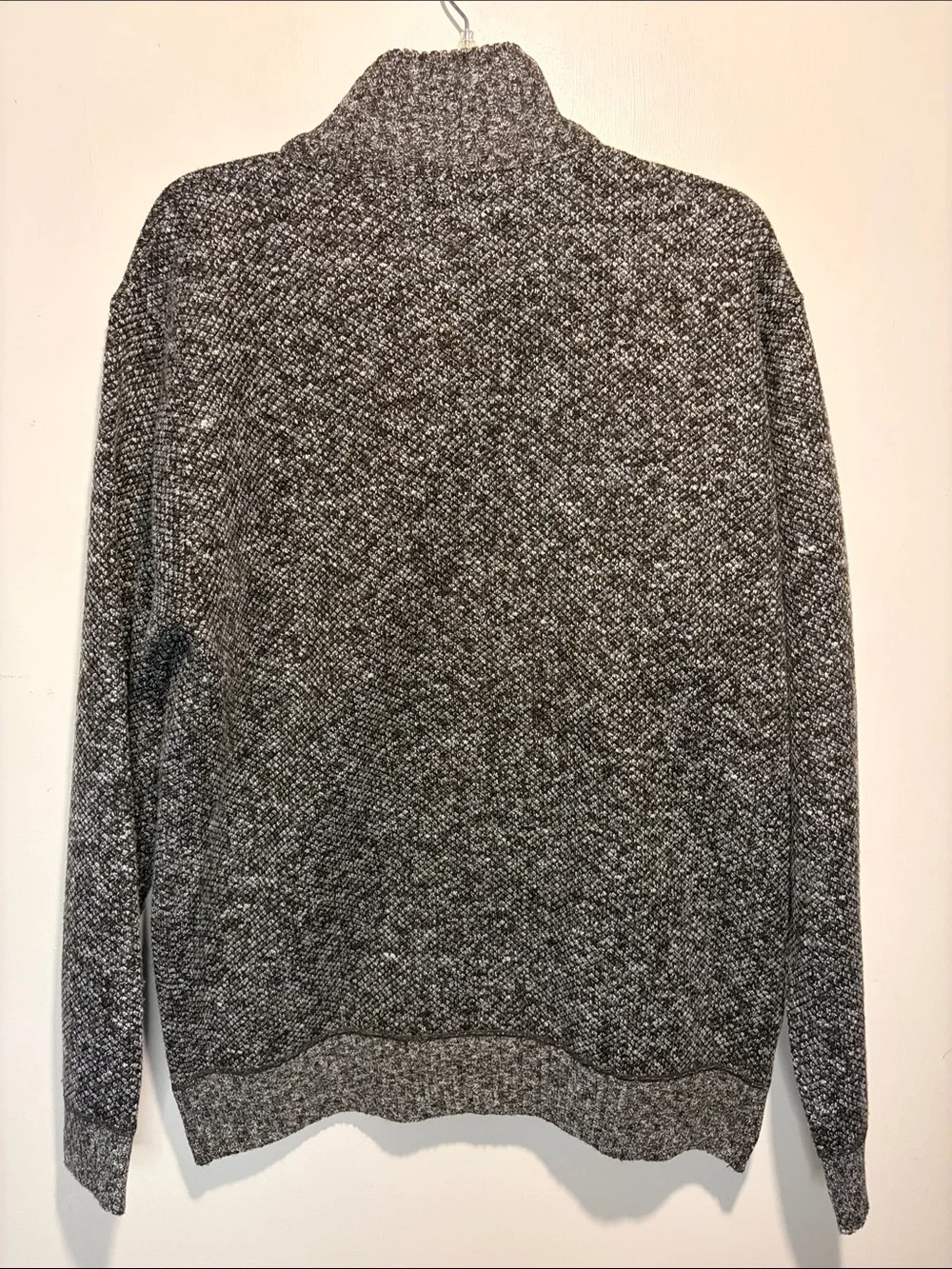 The North Face Full Zip Sweater Jacket Mock Neck Fleece Plaid Lined- Est SZ M-L